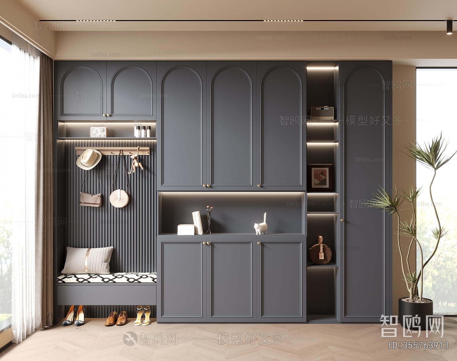 French Style Shoe Cabinet