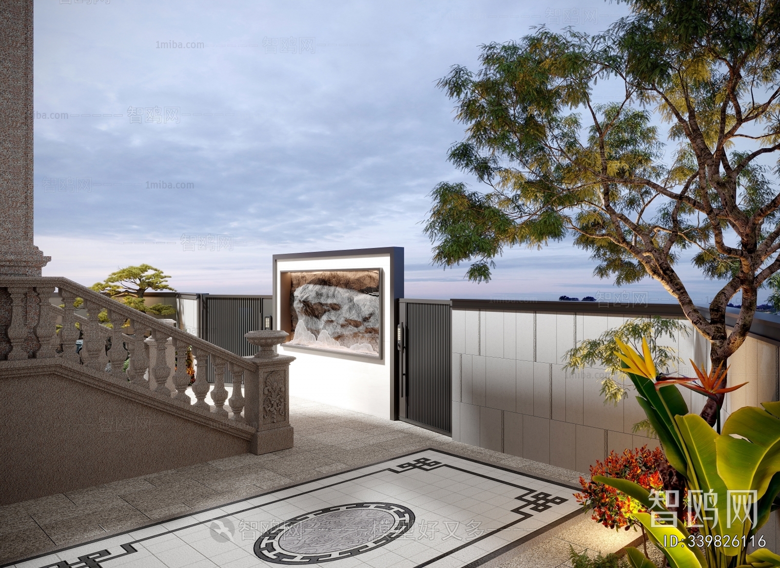 Modern Courtyard/landscape