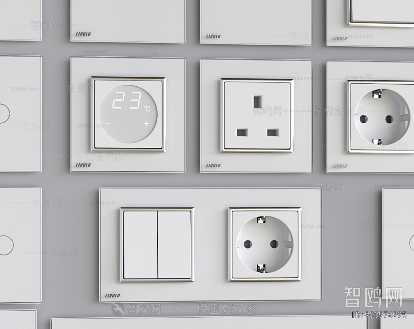 Modern Switch Socket Panel