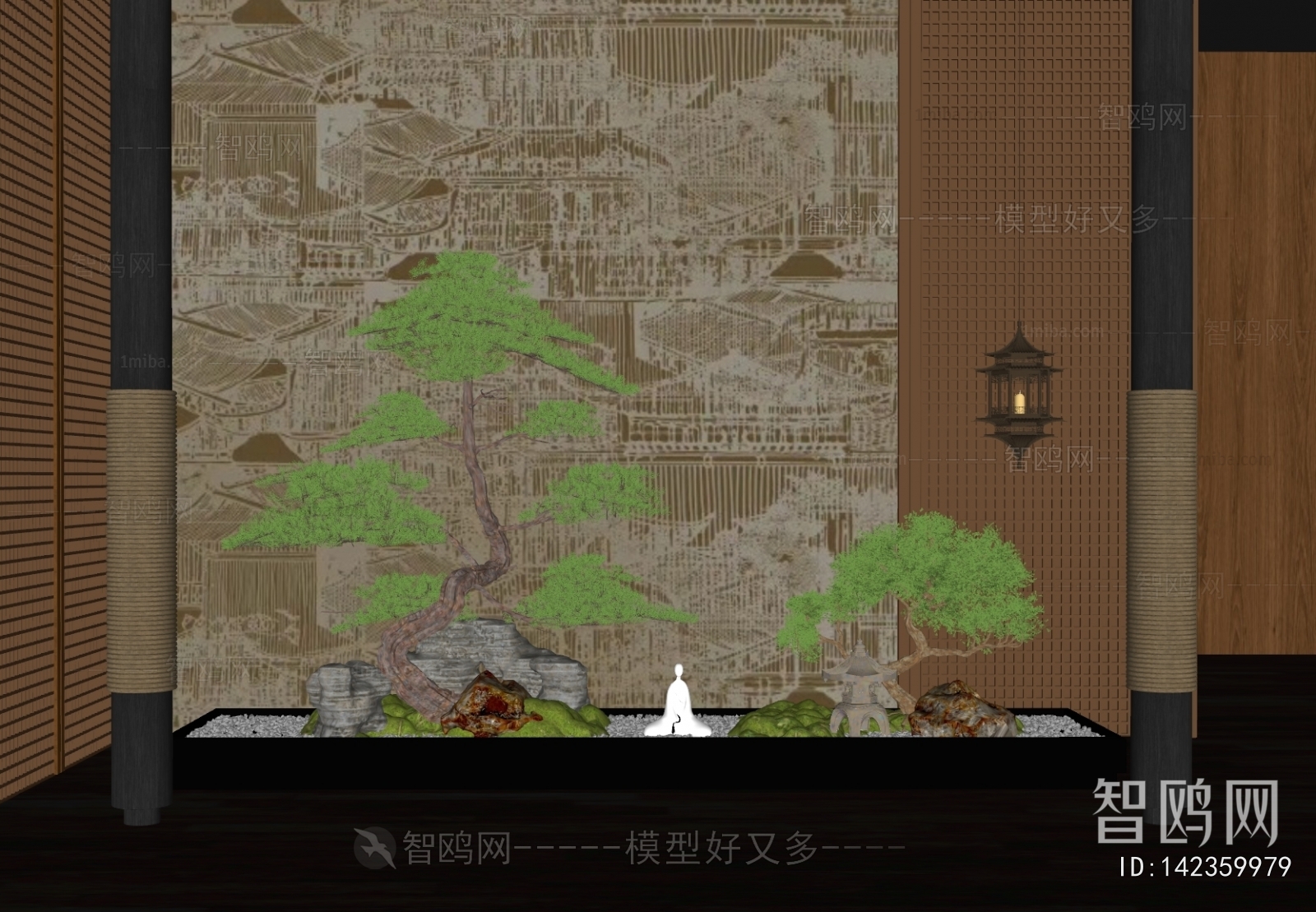 新中式室内景观植物造景