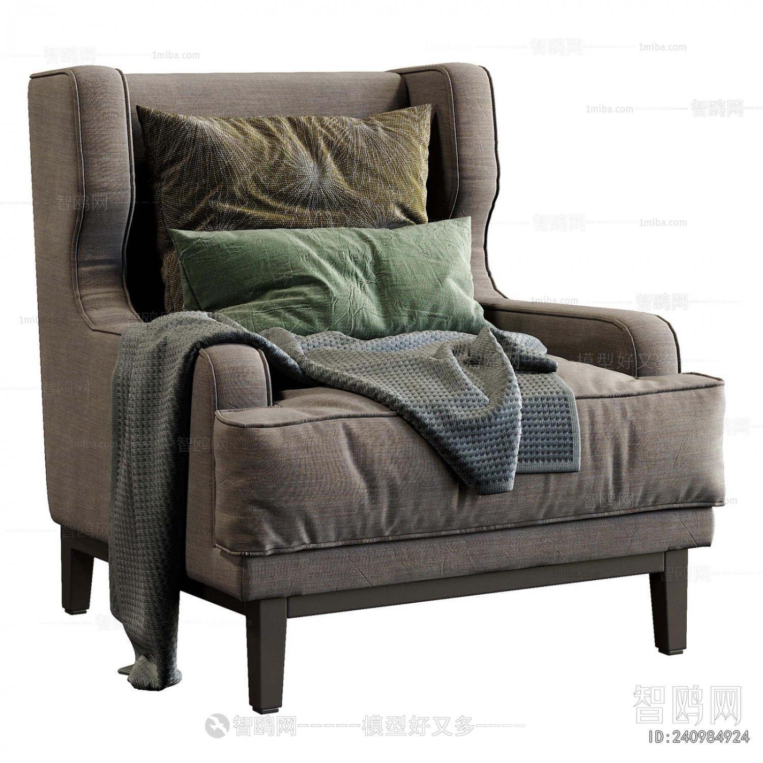 Simple European Style Single Sofa