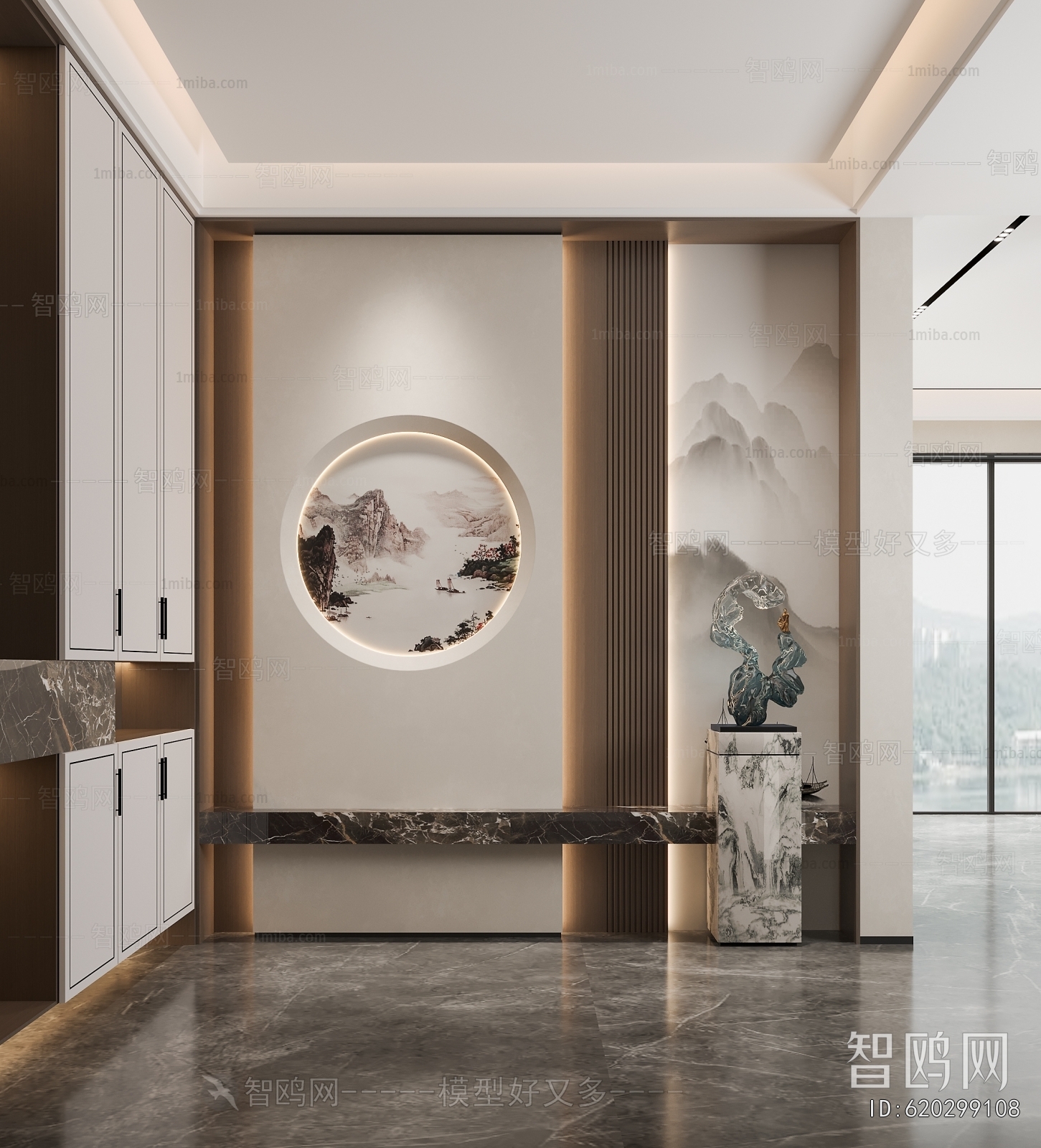 New Chinese Style Hallway