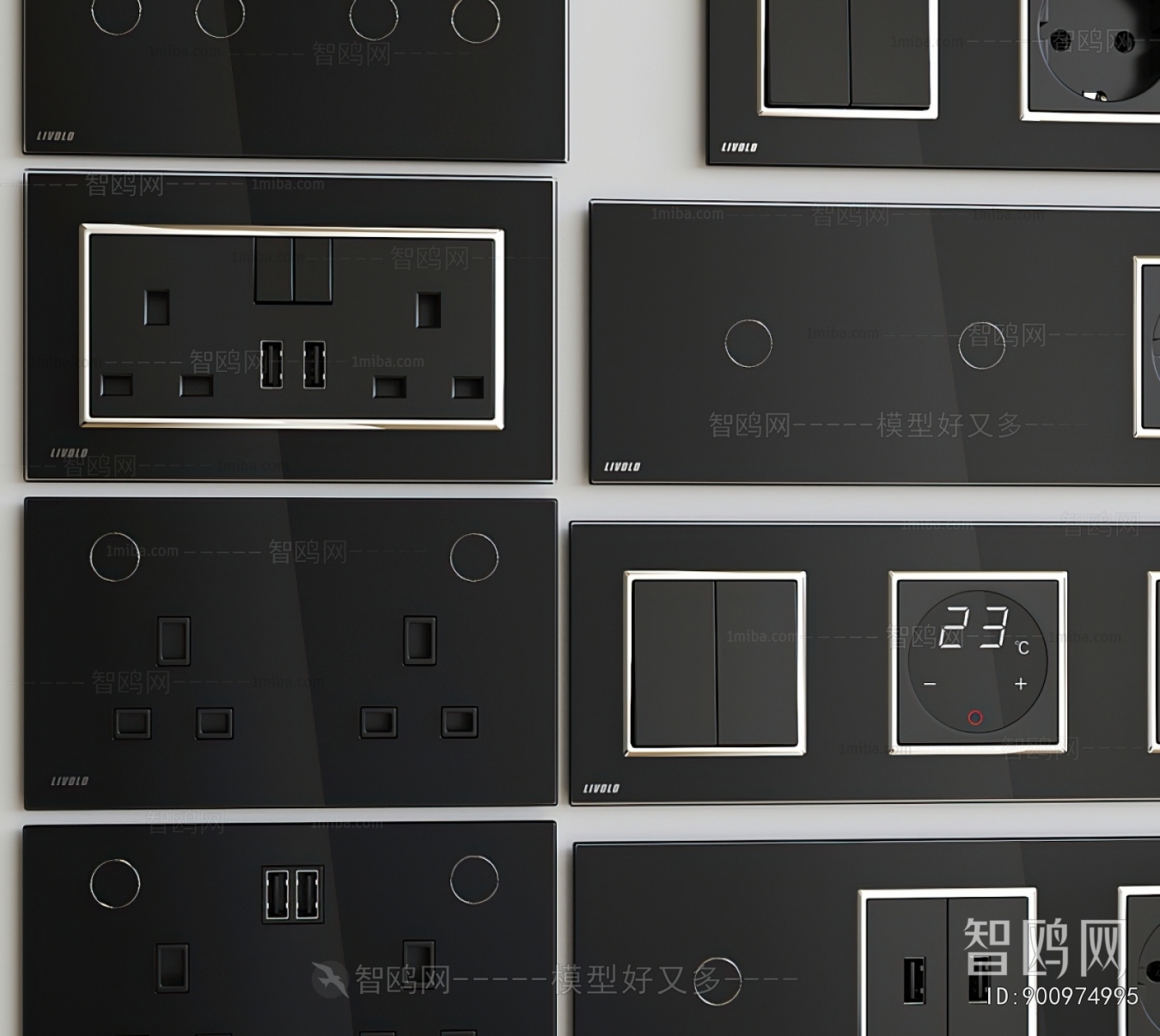 Modern Switch Socket Panel