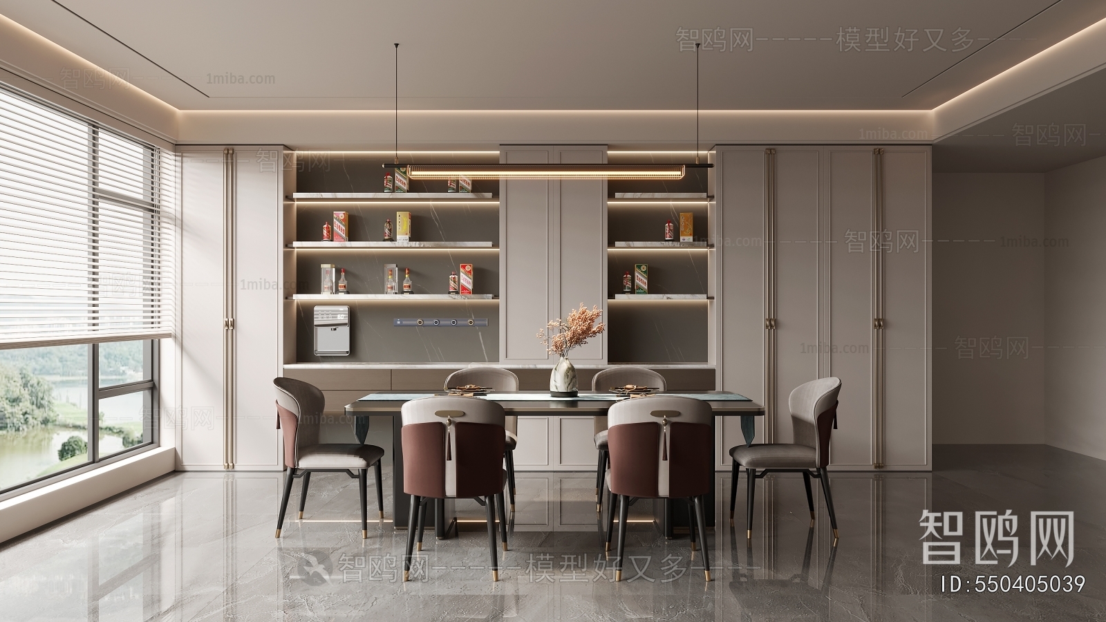 New Chinese Style Dining Room