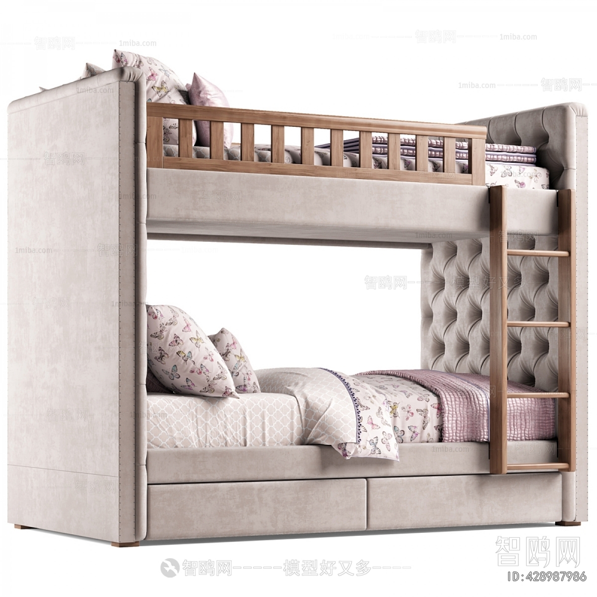 Simple European Style Bunk Bed