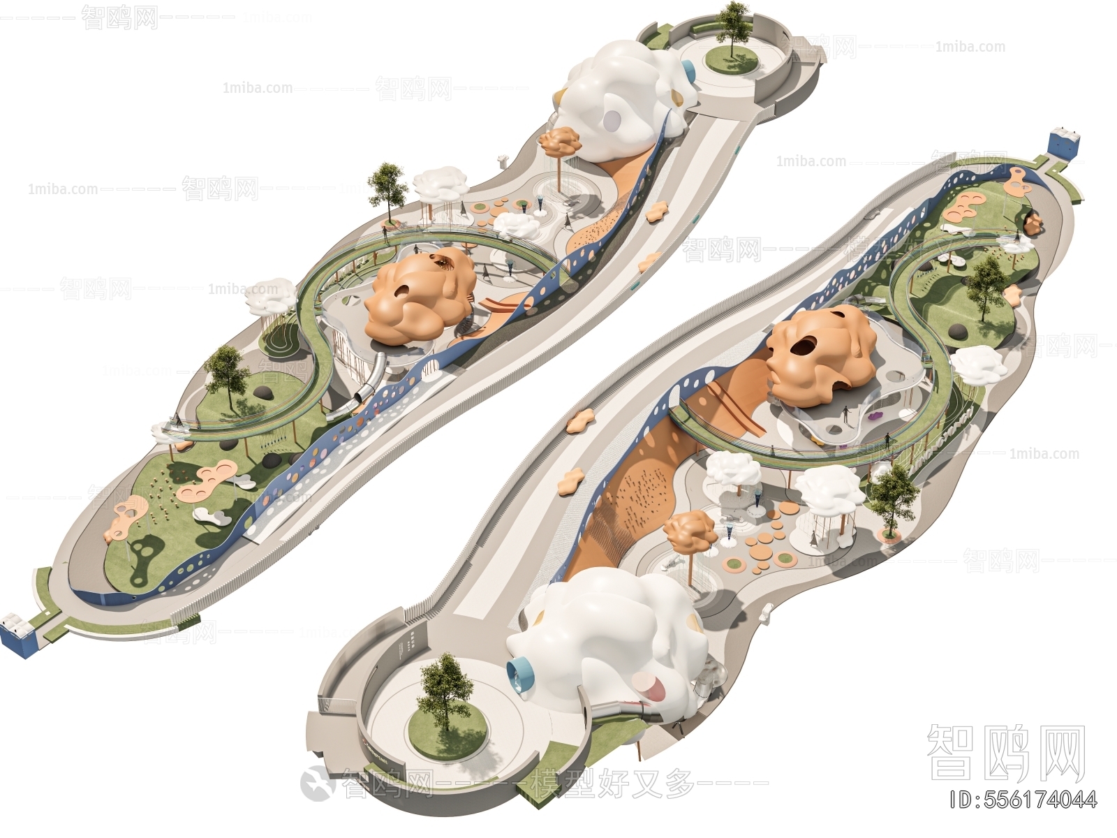 Modern Park Landscape