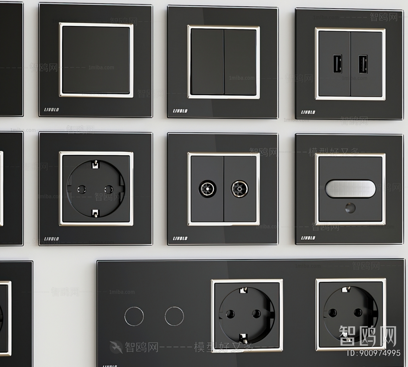Modern Switch Socket Panel