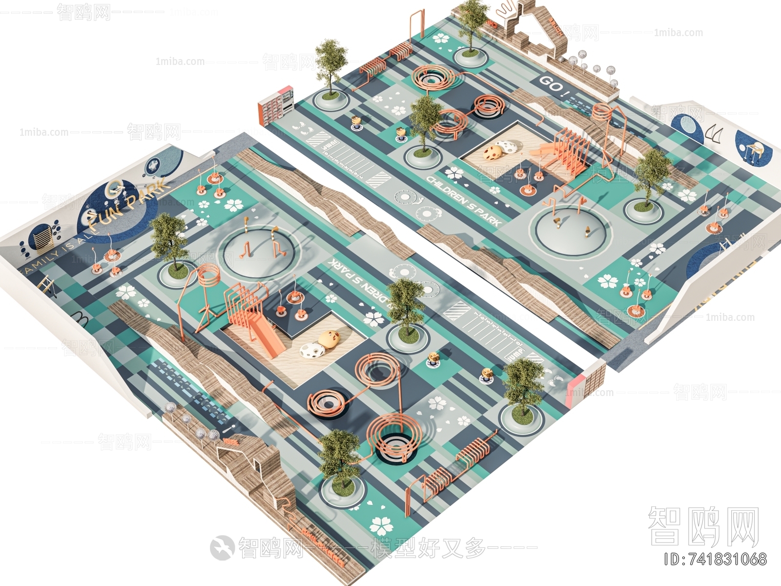 Modern Park Landscape