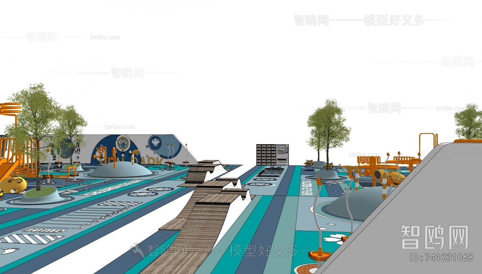 Modern Park Landscape