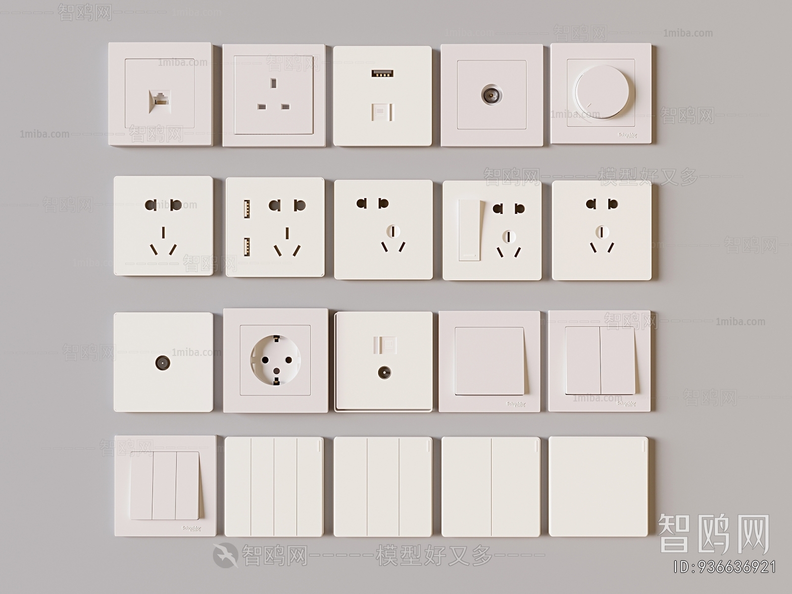 Modern Switch Socket Panel