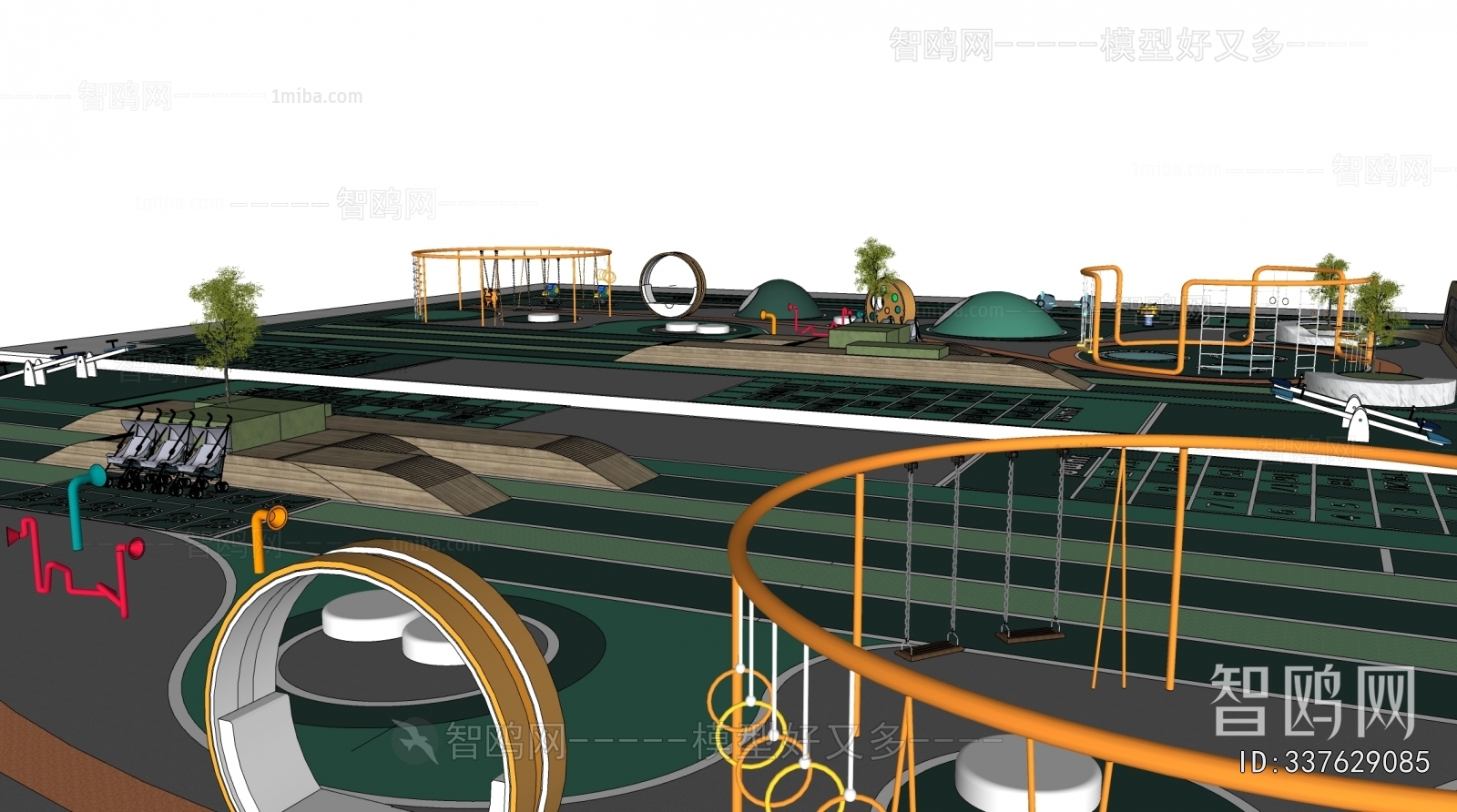 Modern Park Landscape