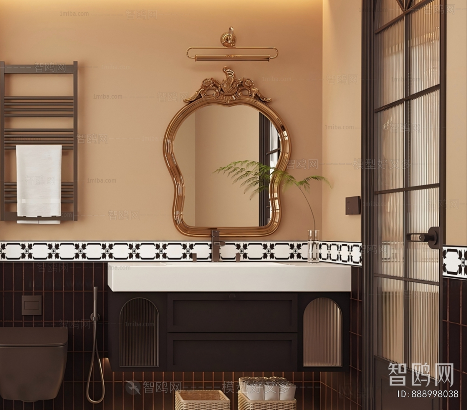 French Style Bathroom Cabinet