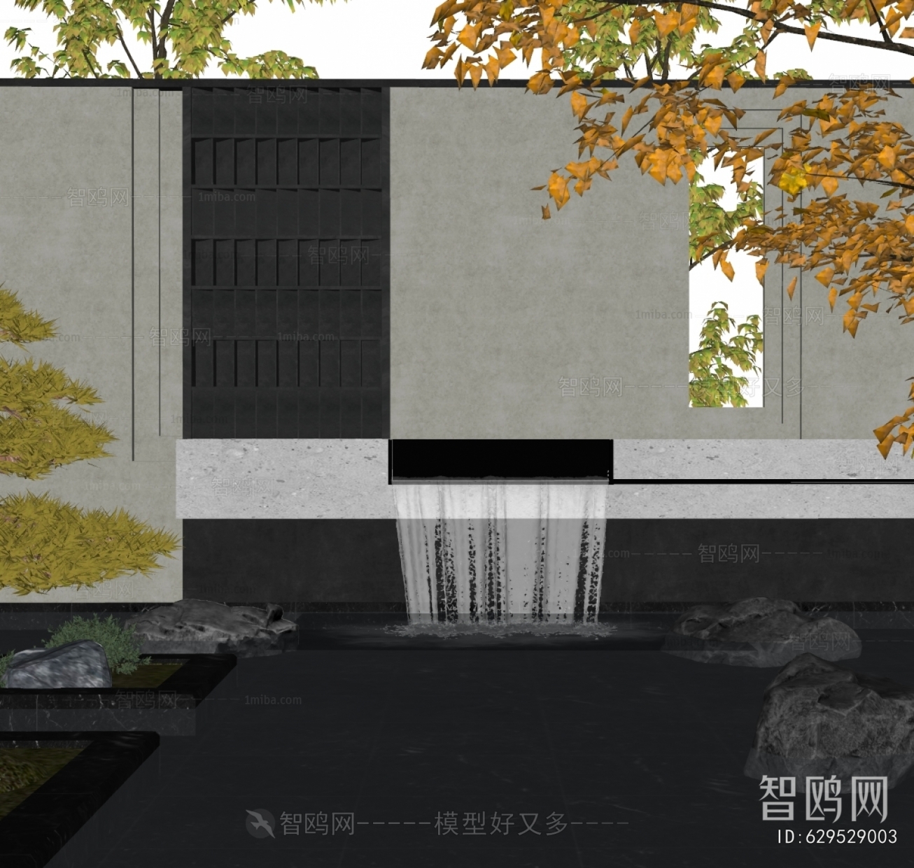 Modern Rockery Waterscape