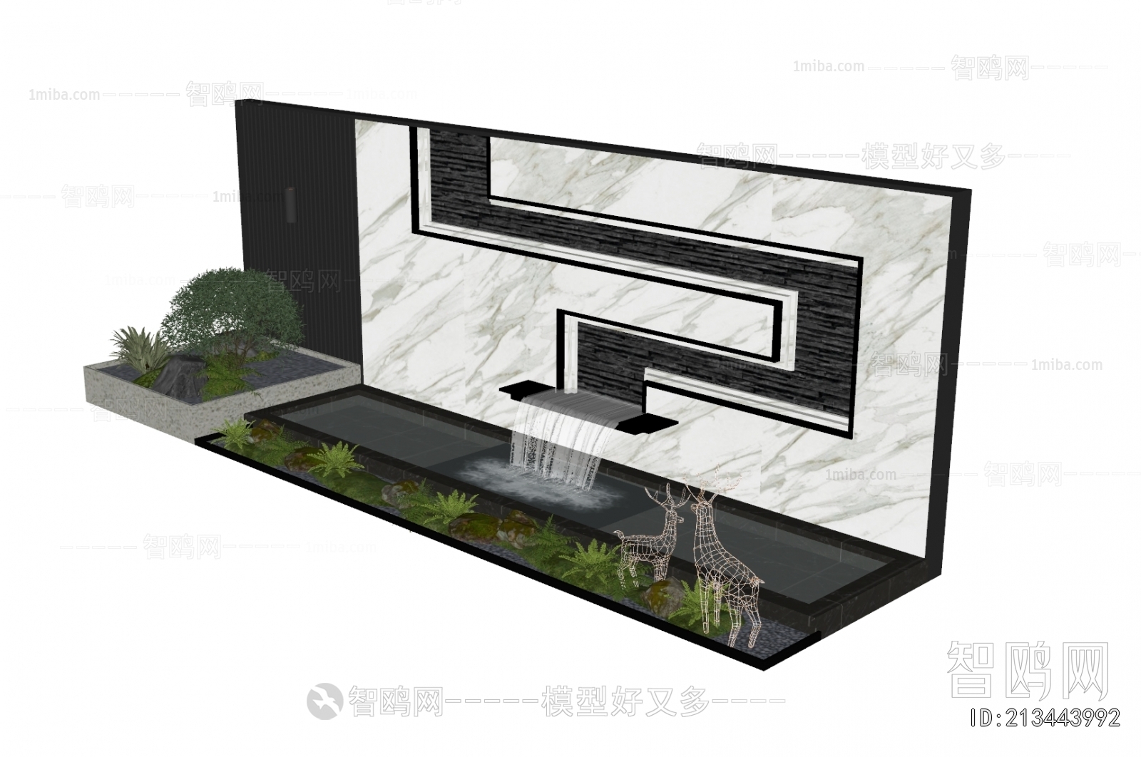 Modern Rockery Waterscape