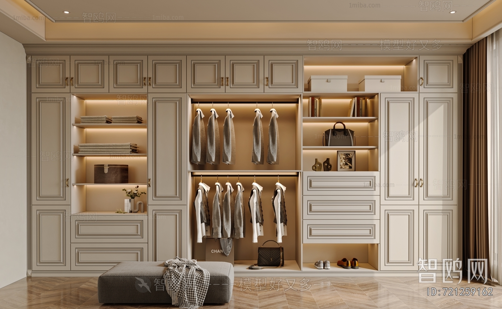 French Style Clothes Storage Area