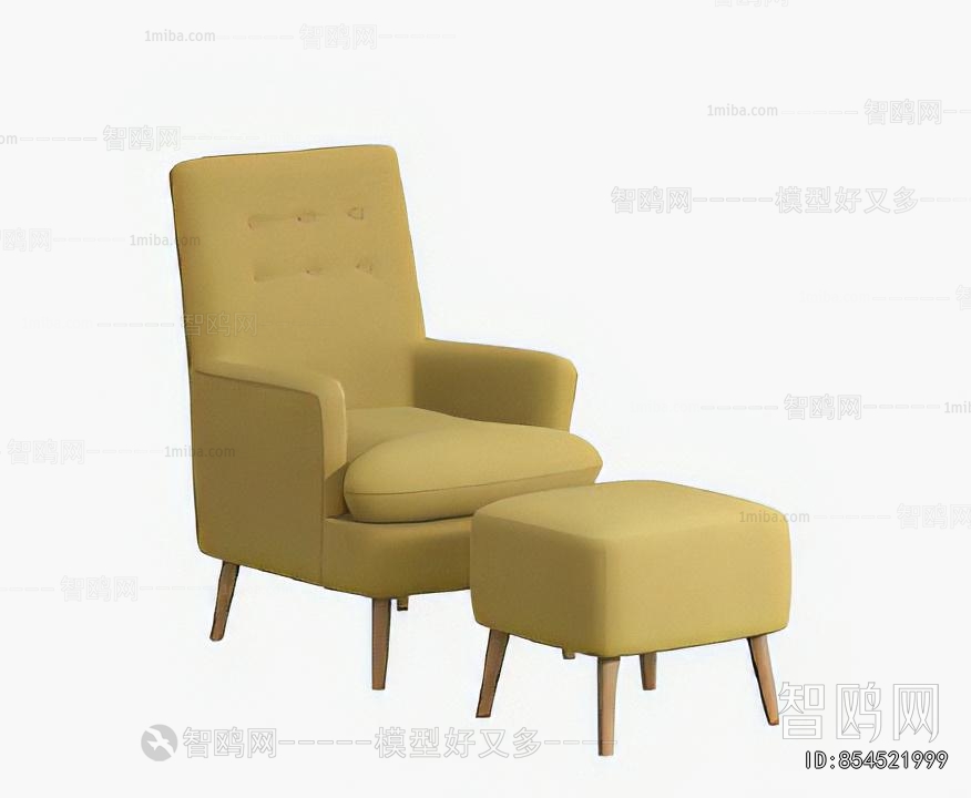 Simple European Style Single Sofa