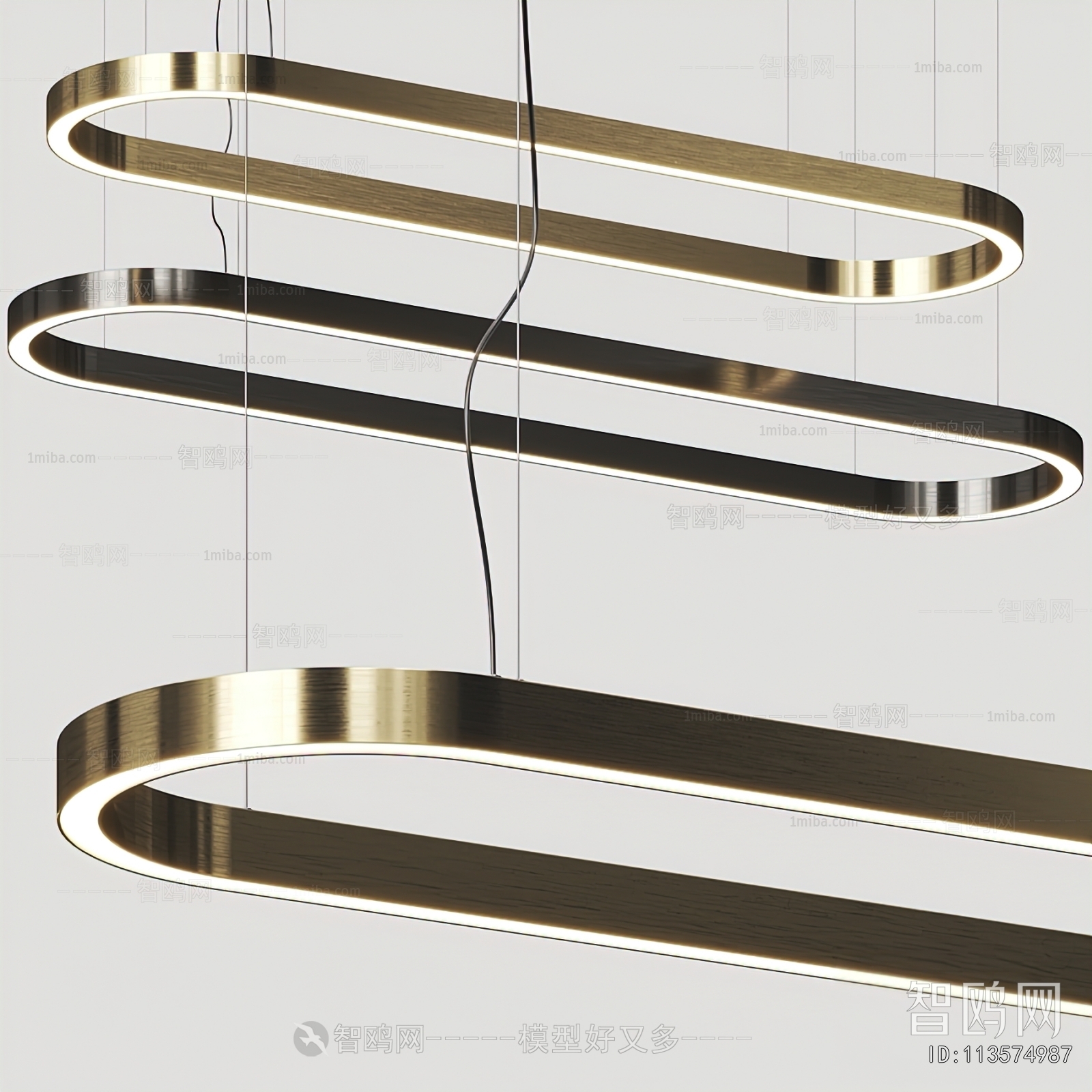 Modern Long Chandelier