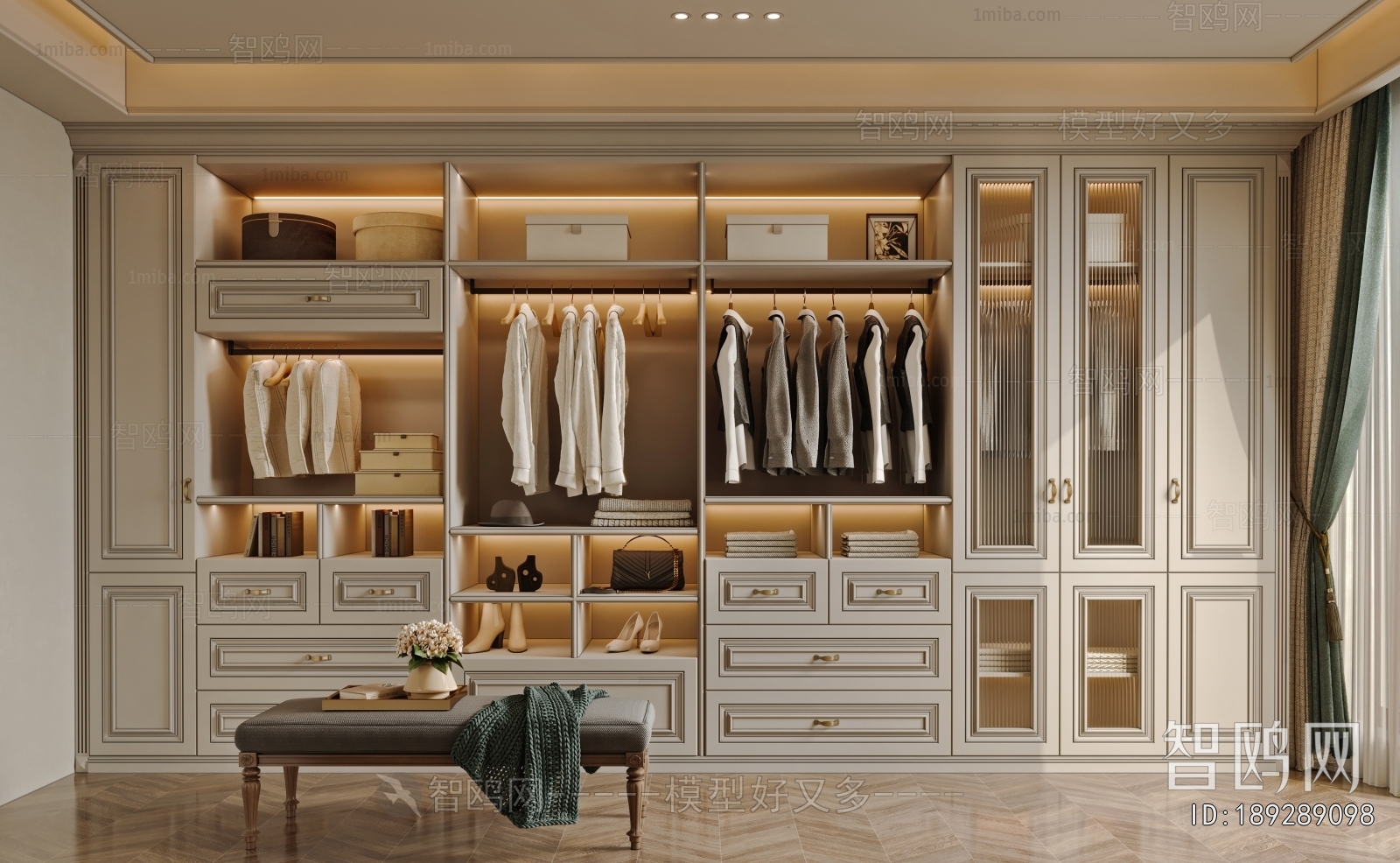French Style Clothes Storage Area