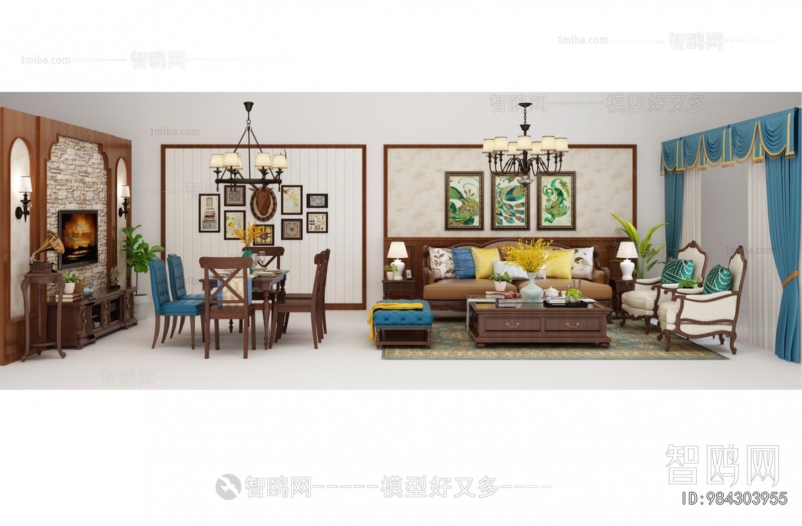 American Style A Living Room