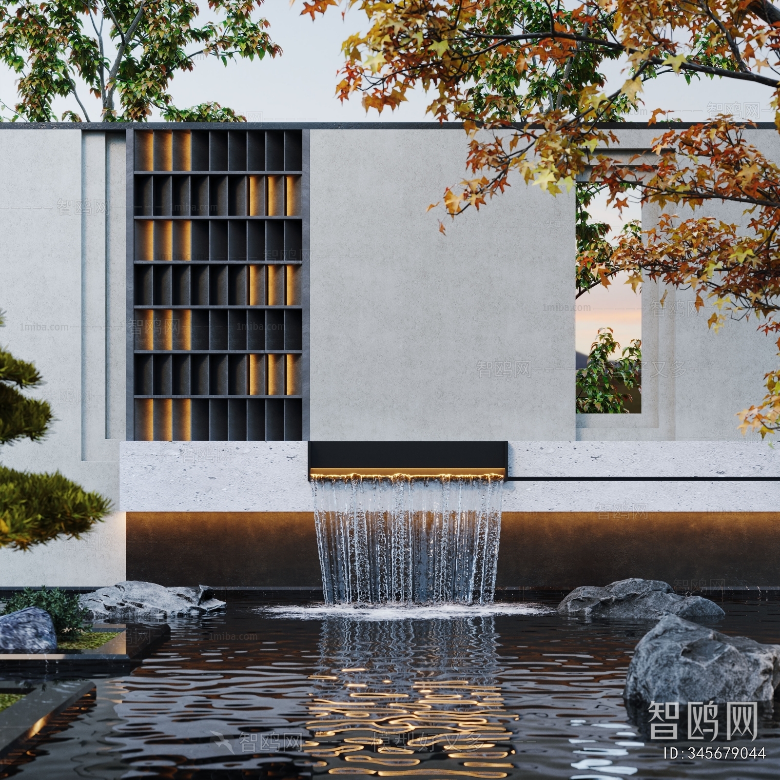 Modern Rockery Waterscape