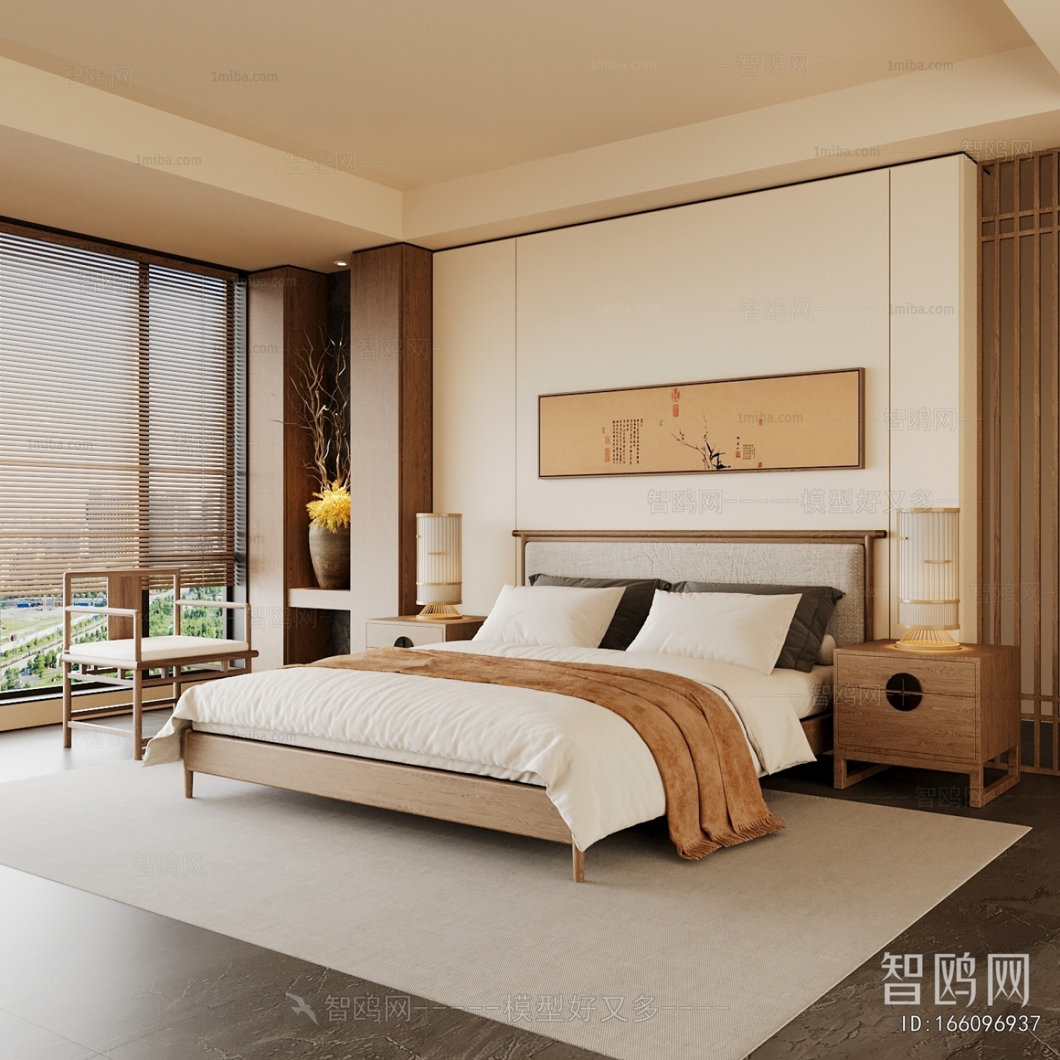 New Chinese Style Bedroom