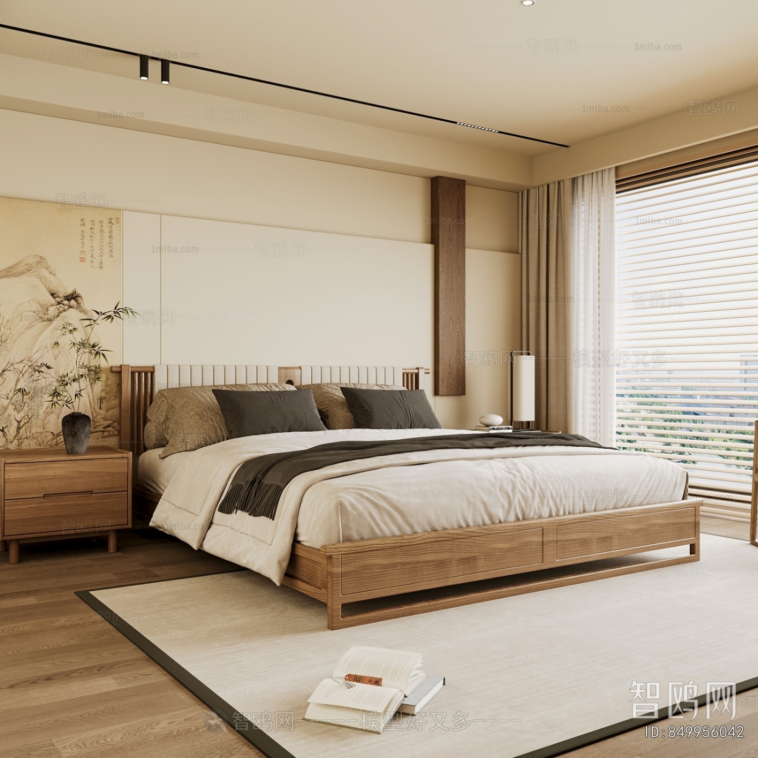 New Chinese Style Bedroom