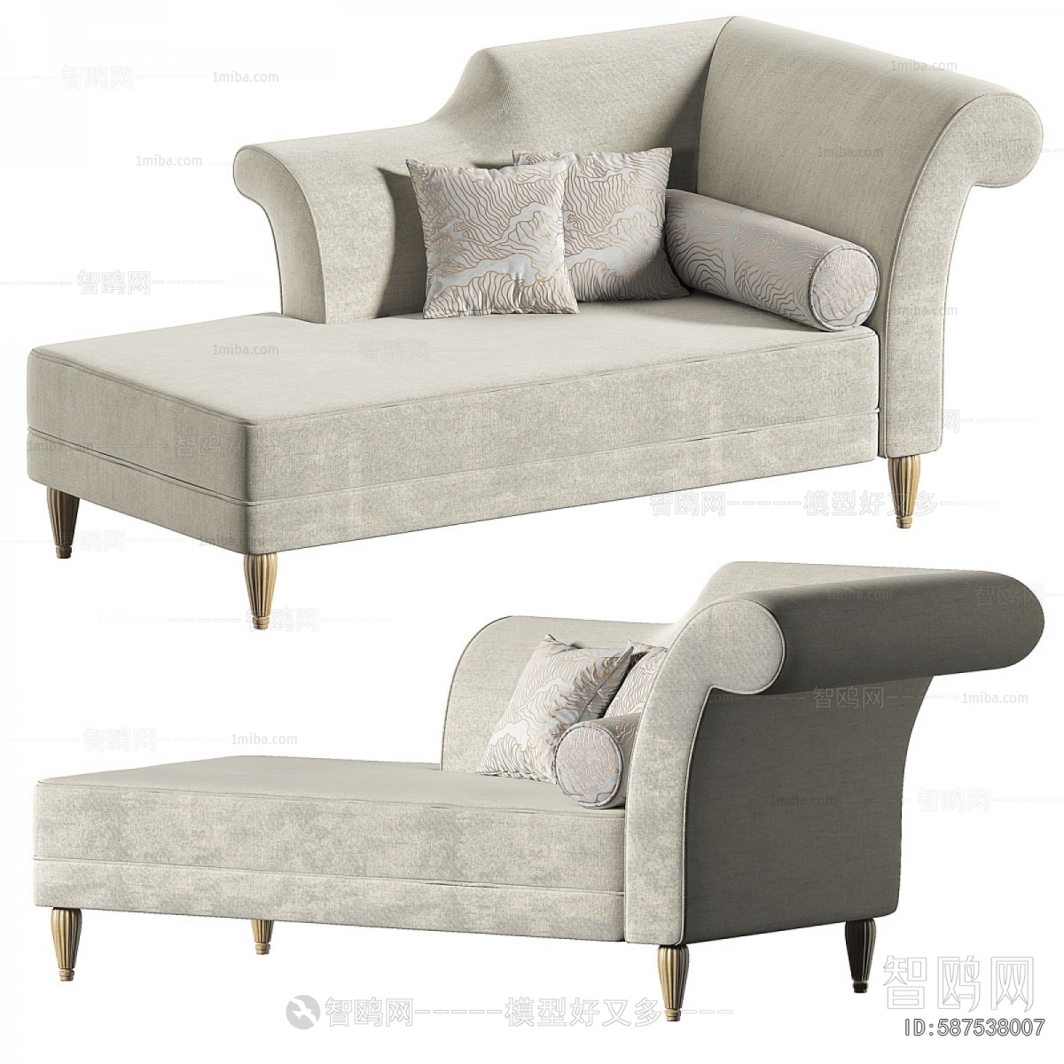 Simple European Style Noble Concubine Chair
