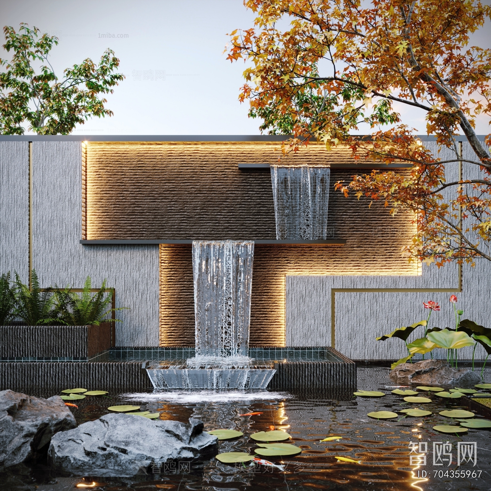 Modern Rockery Waterscape