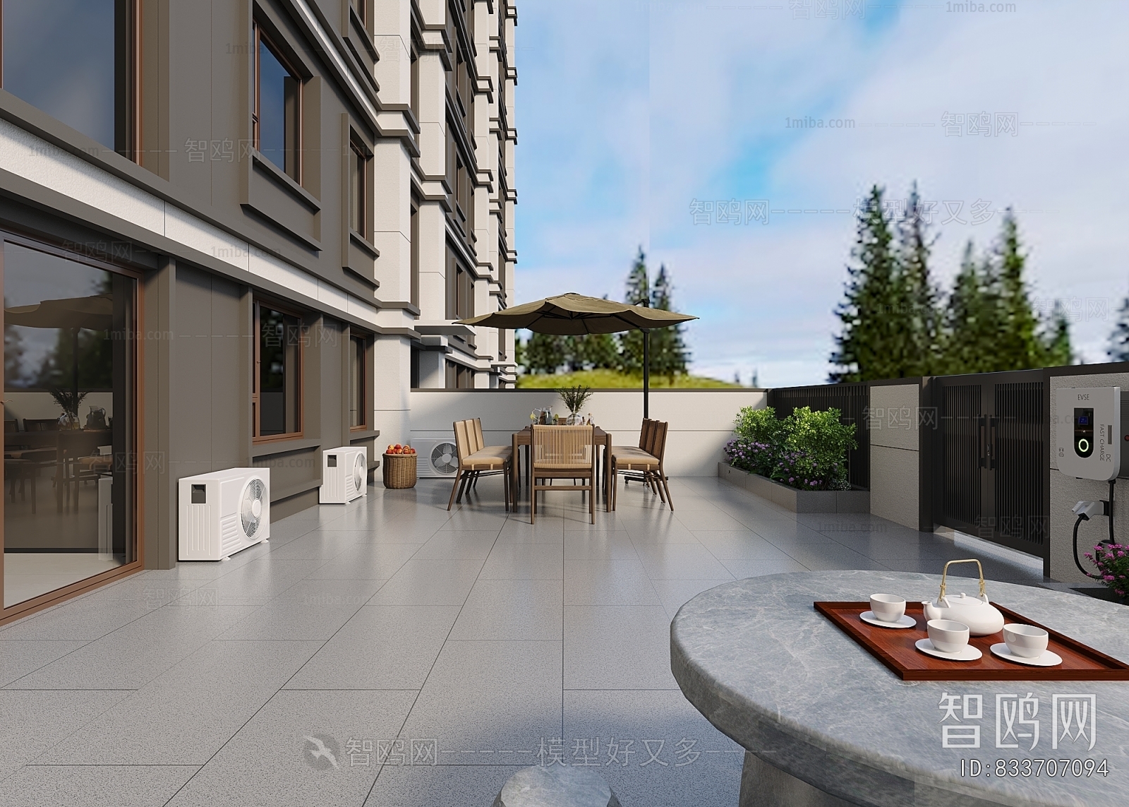 Modern Courtyard/landscape