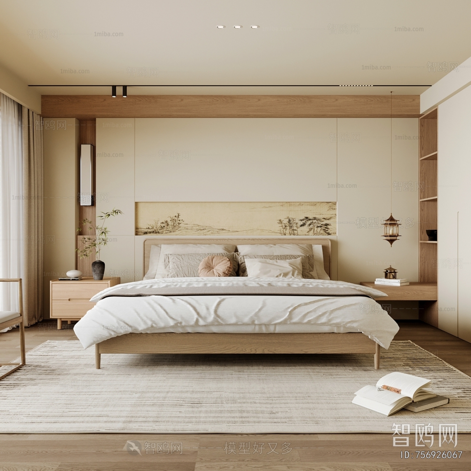 New Chinese Style Bedroom