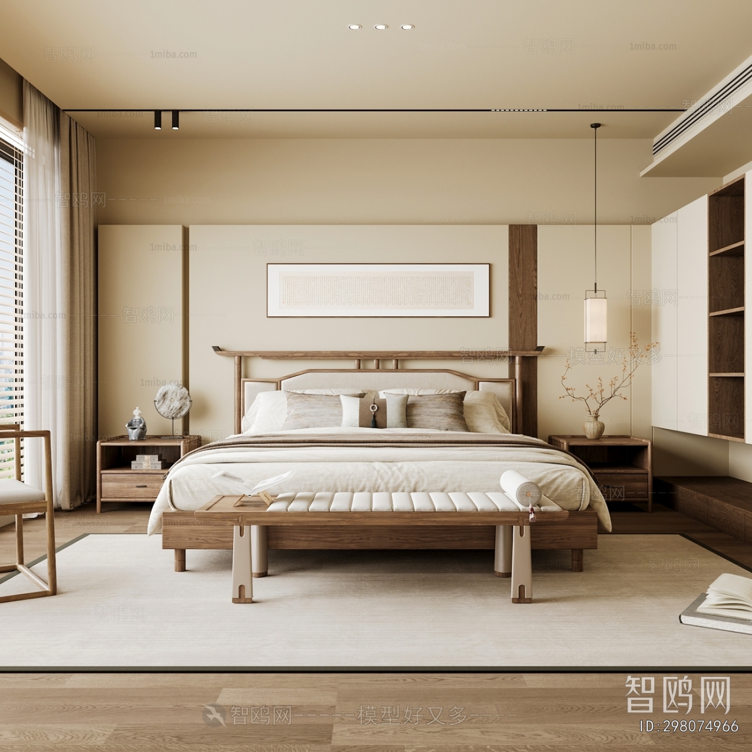 New Chinese Style Bedroom
