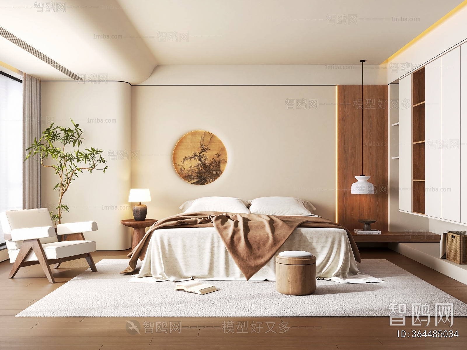 New Chinese Style Bedroom