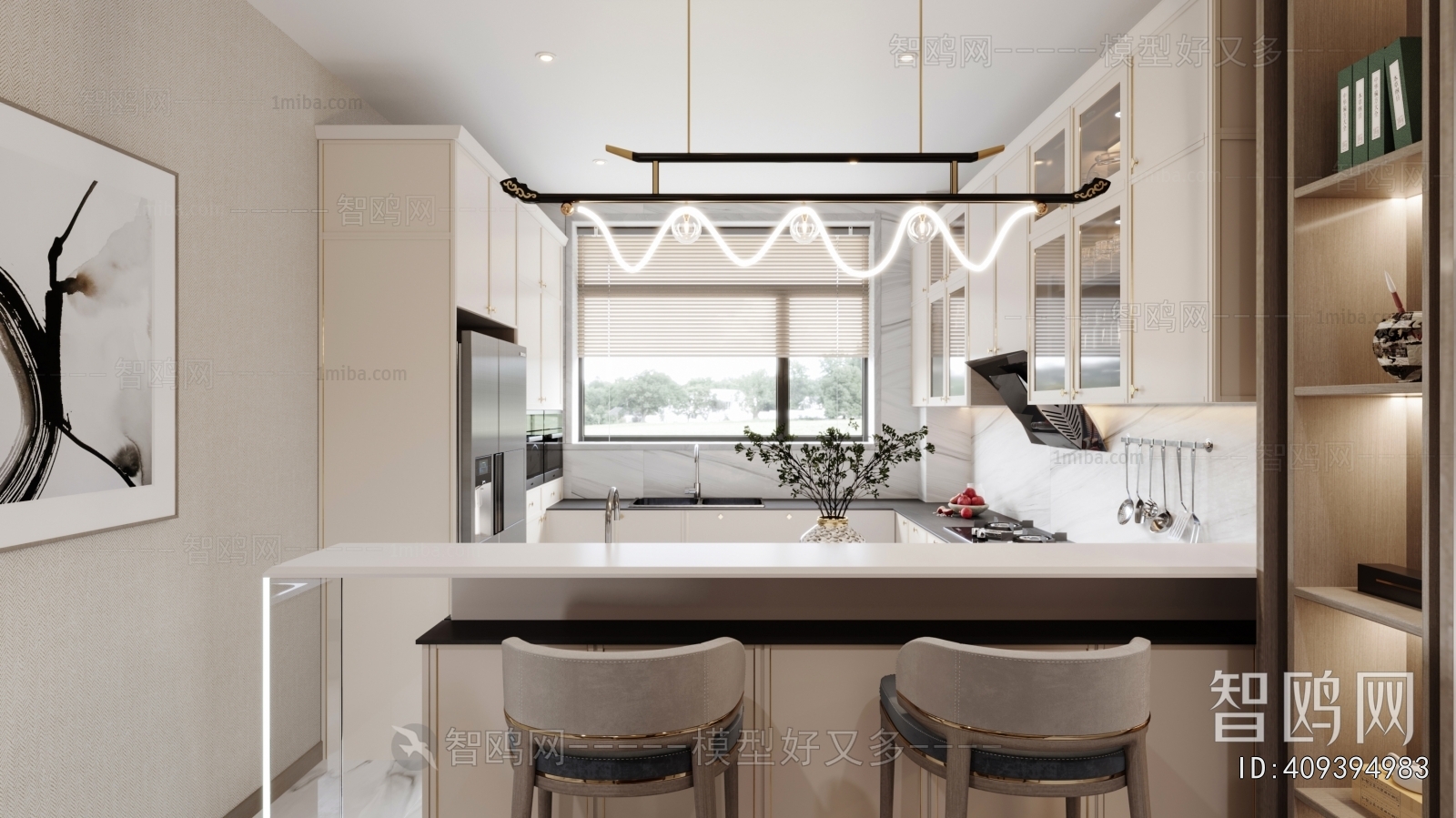 New Chinese Style A Living Room