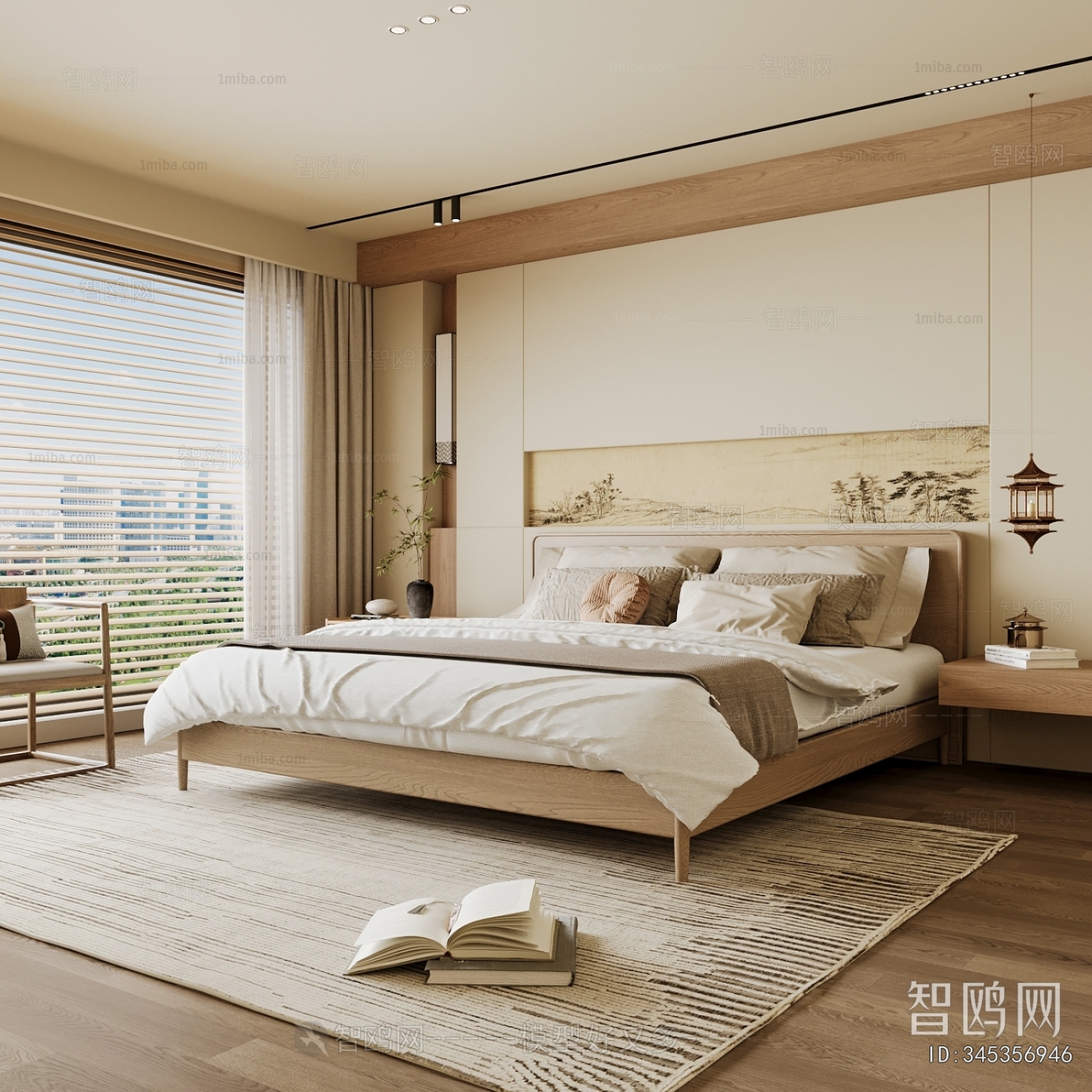 New Chinese Style Bedroom