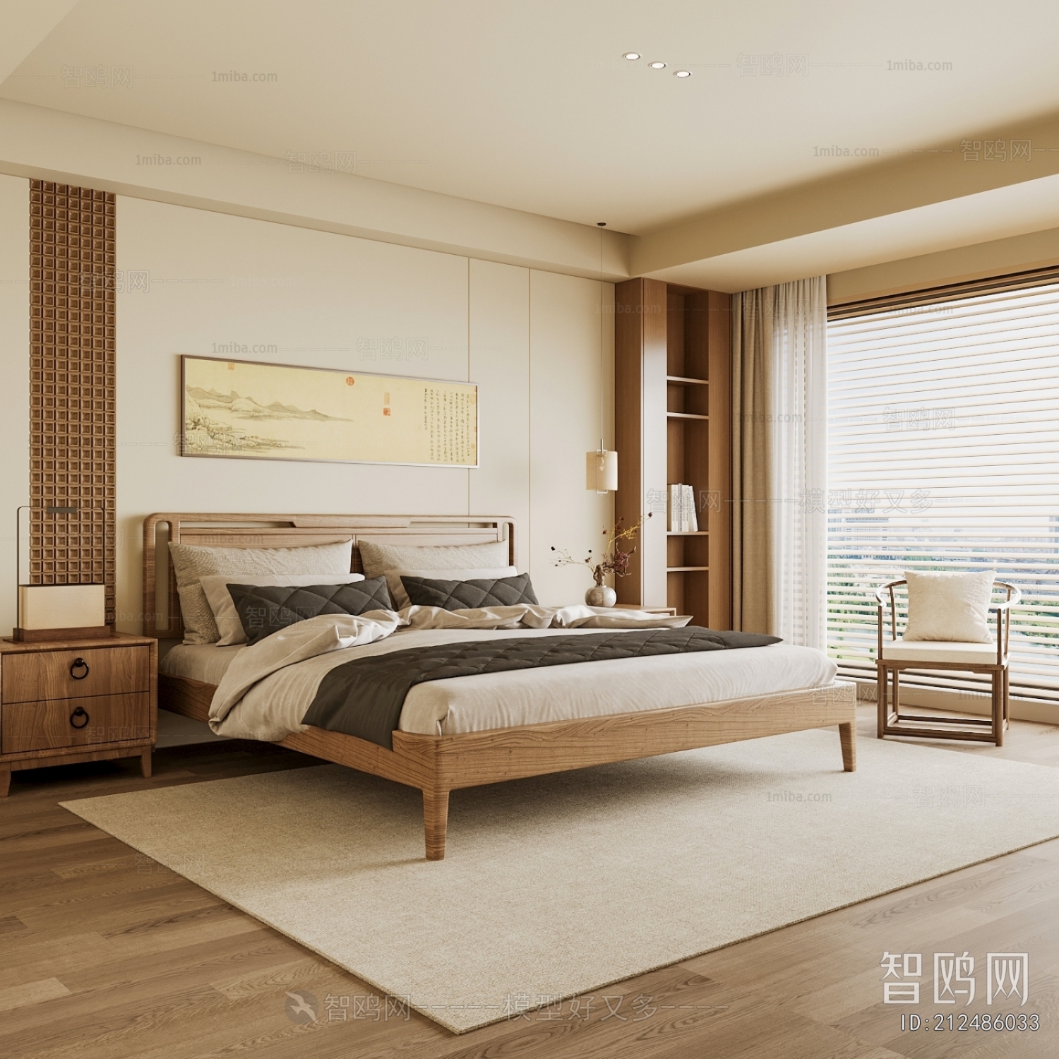 New Chinese Style Bedroom