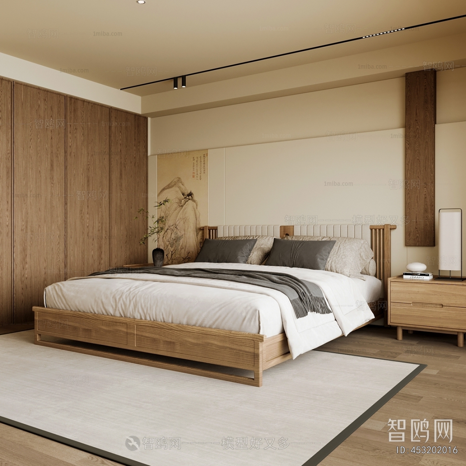 New Chinese Style Bedroom