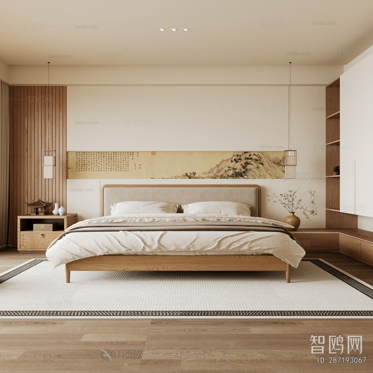 New Chinese Style Bedroom