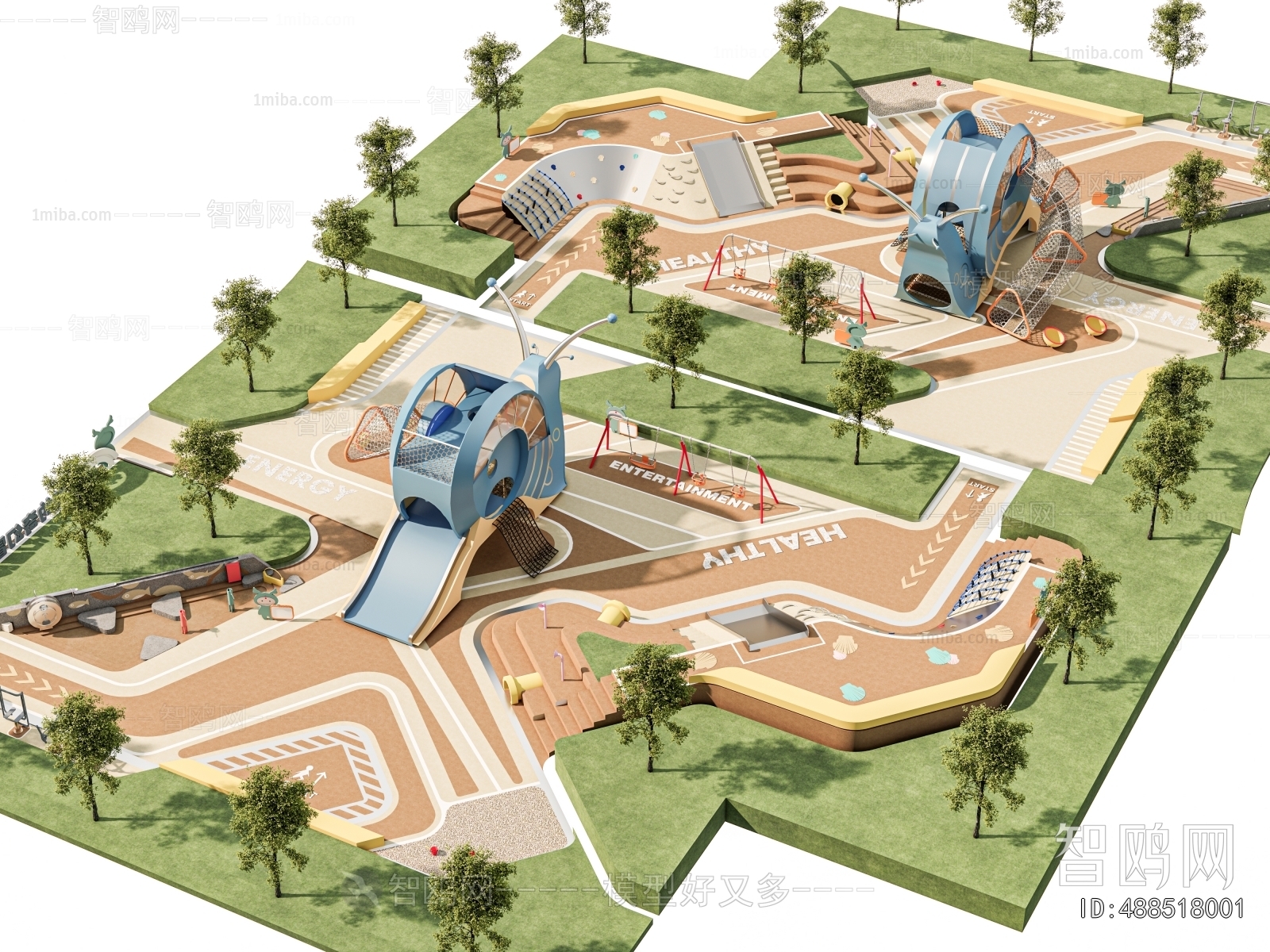 Modern Park Landscape