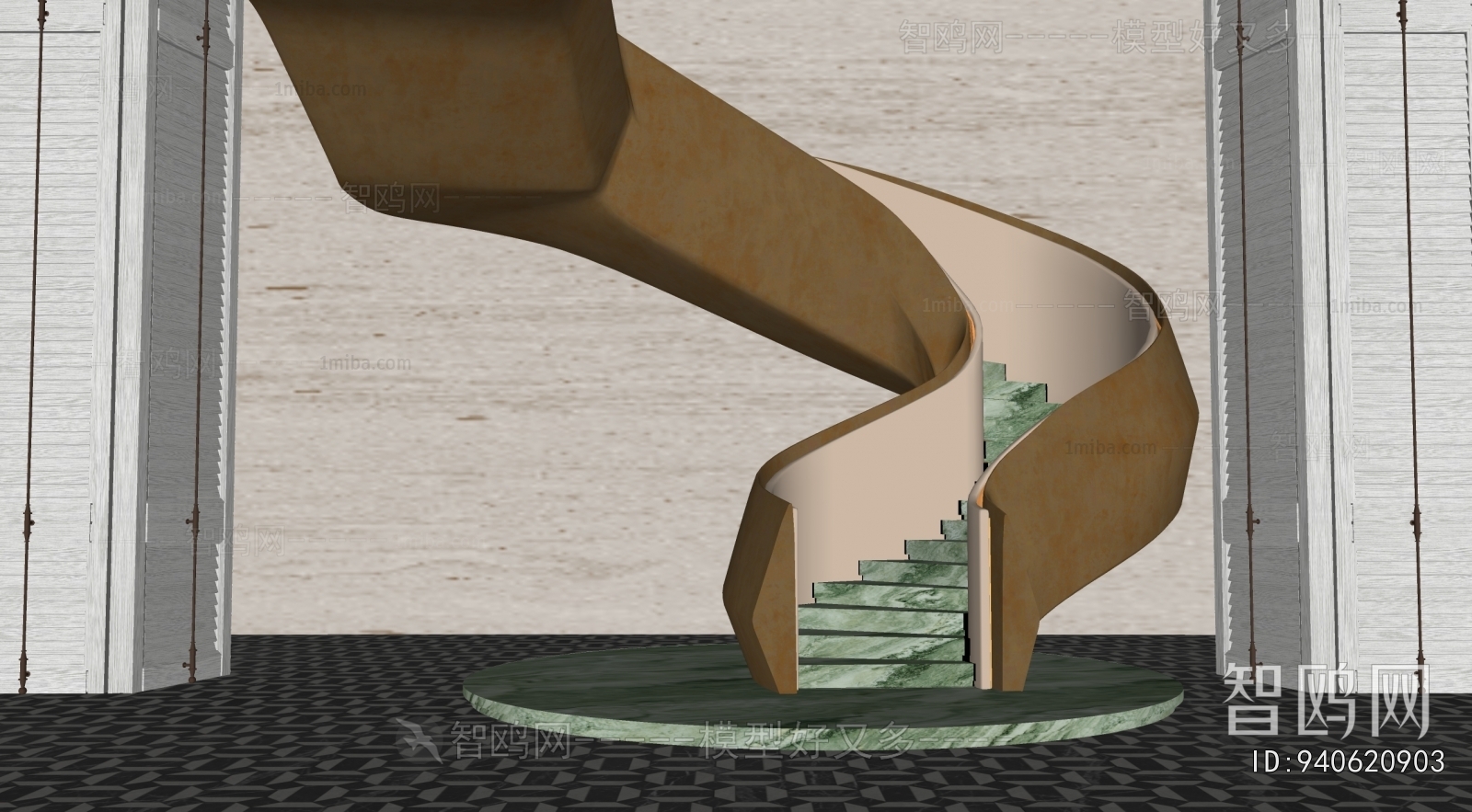 Modern Rotating Staircase