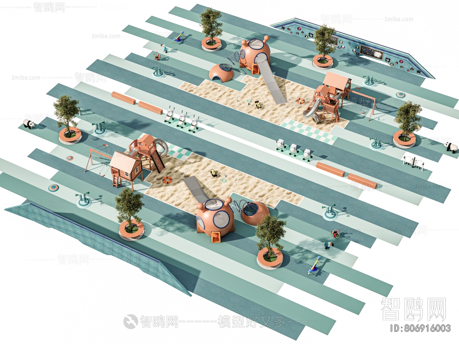 Modern Park Landscape