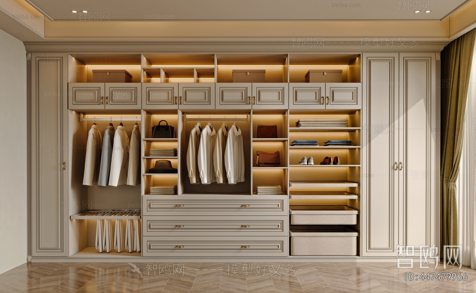French Style Clothes Storage Area