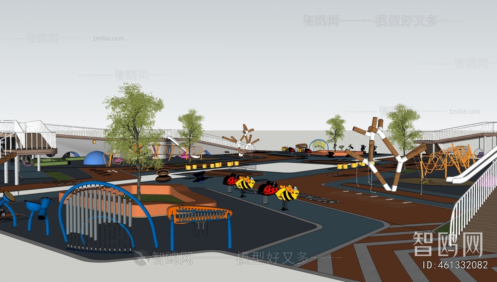 Modern Park Landscape