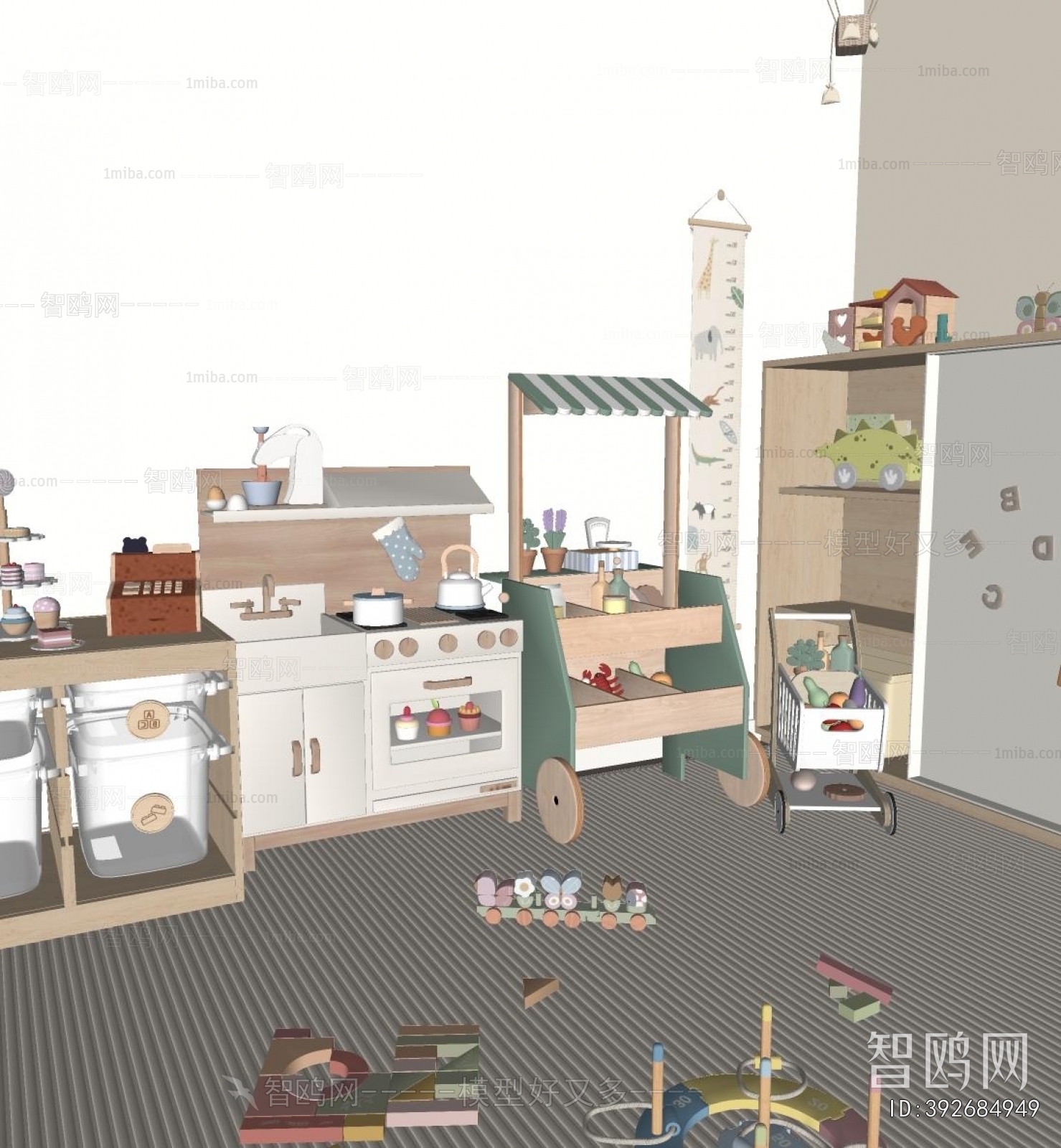 Modern Children's Room Activity Room