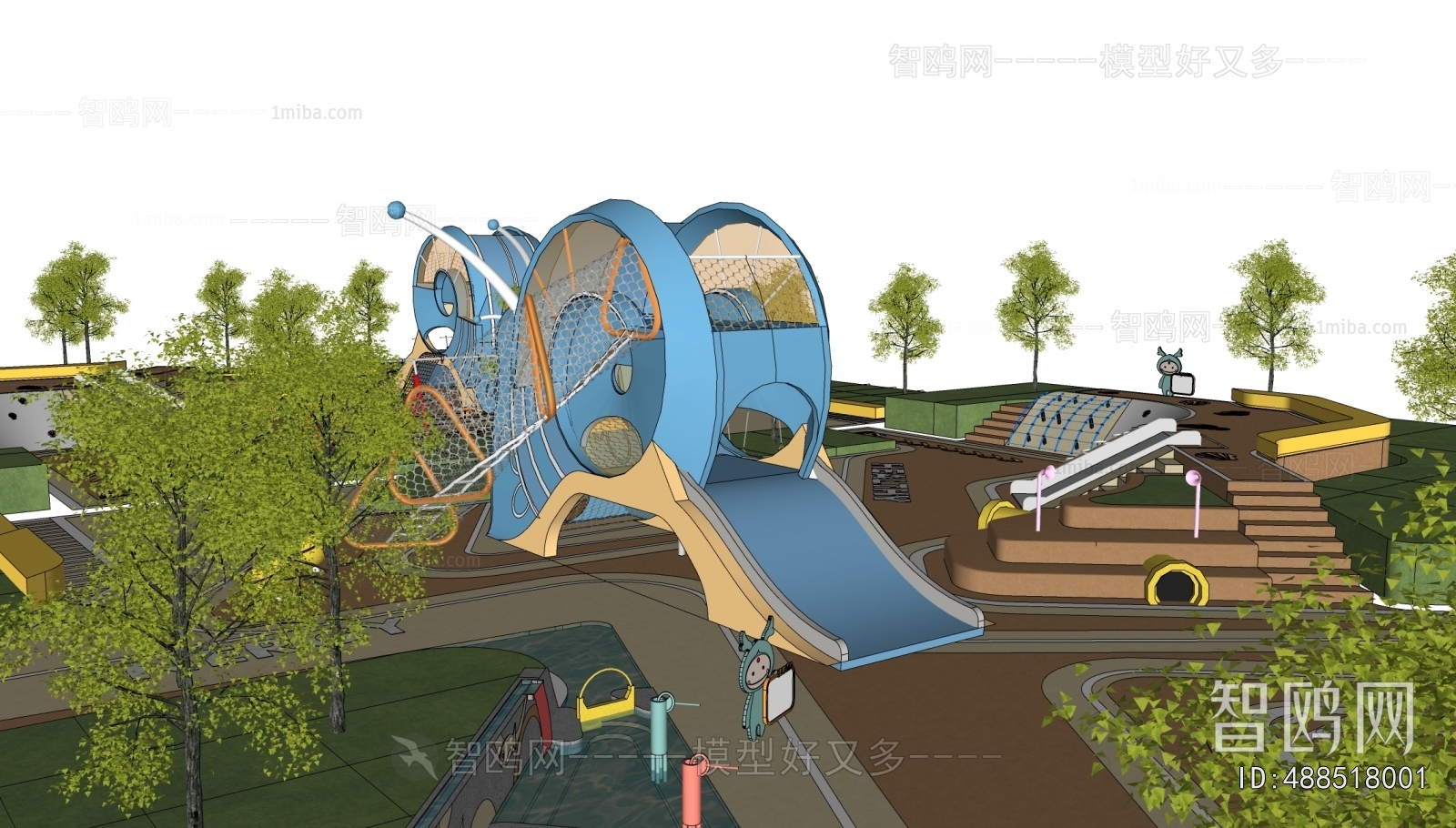 Modern Park Landscape