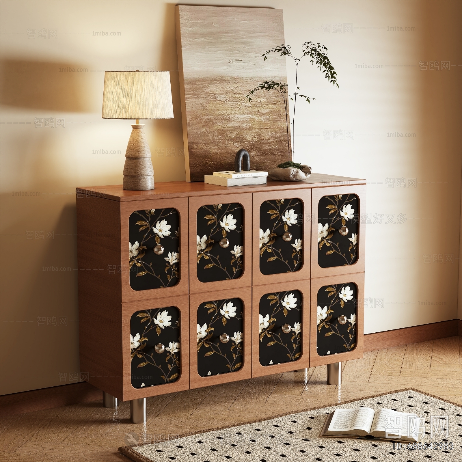 French Style Side Cabinet