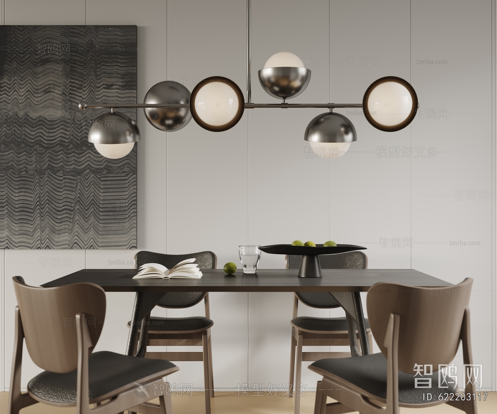 Modern Long Chandelier