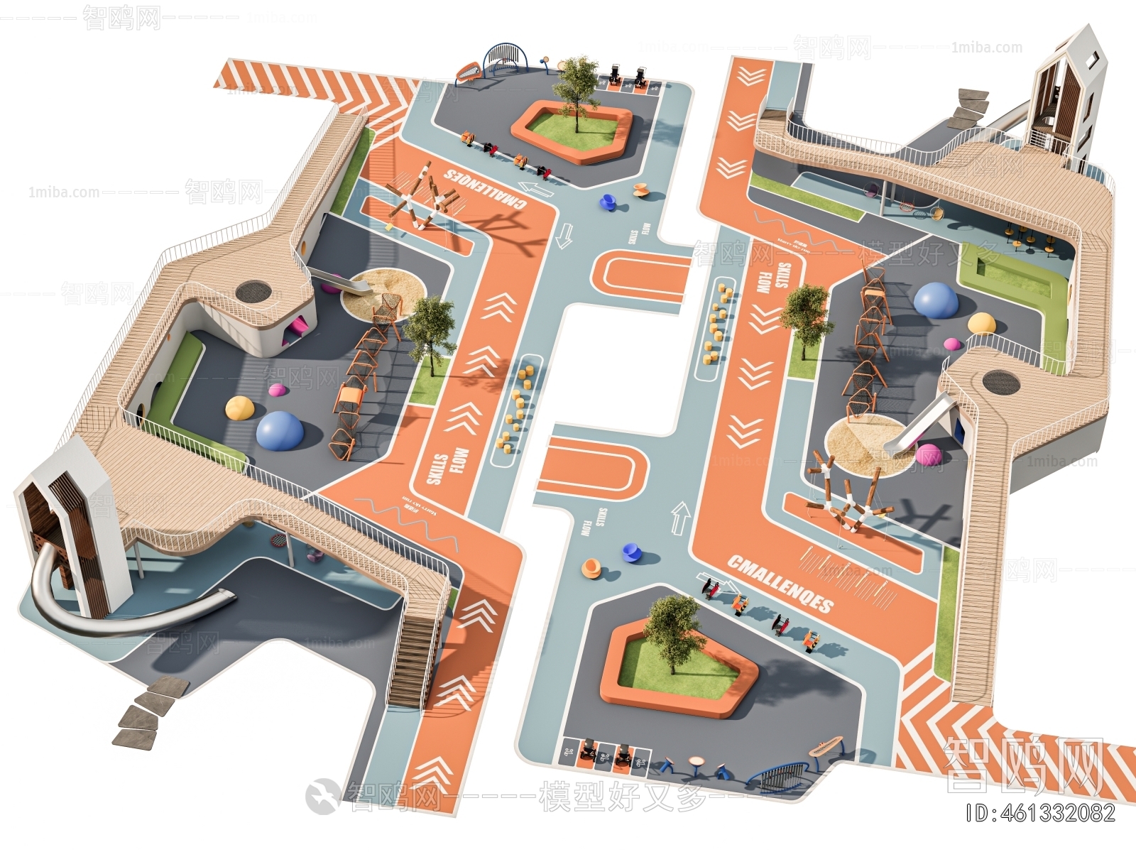 Modern Park Landscape