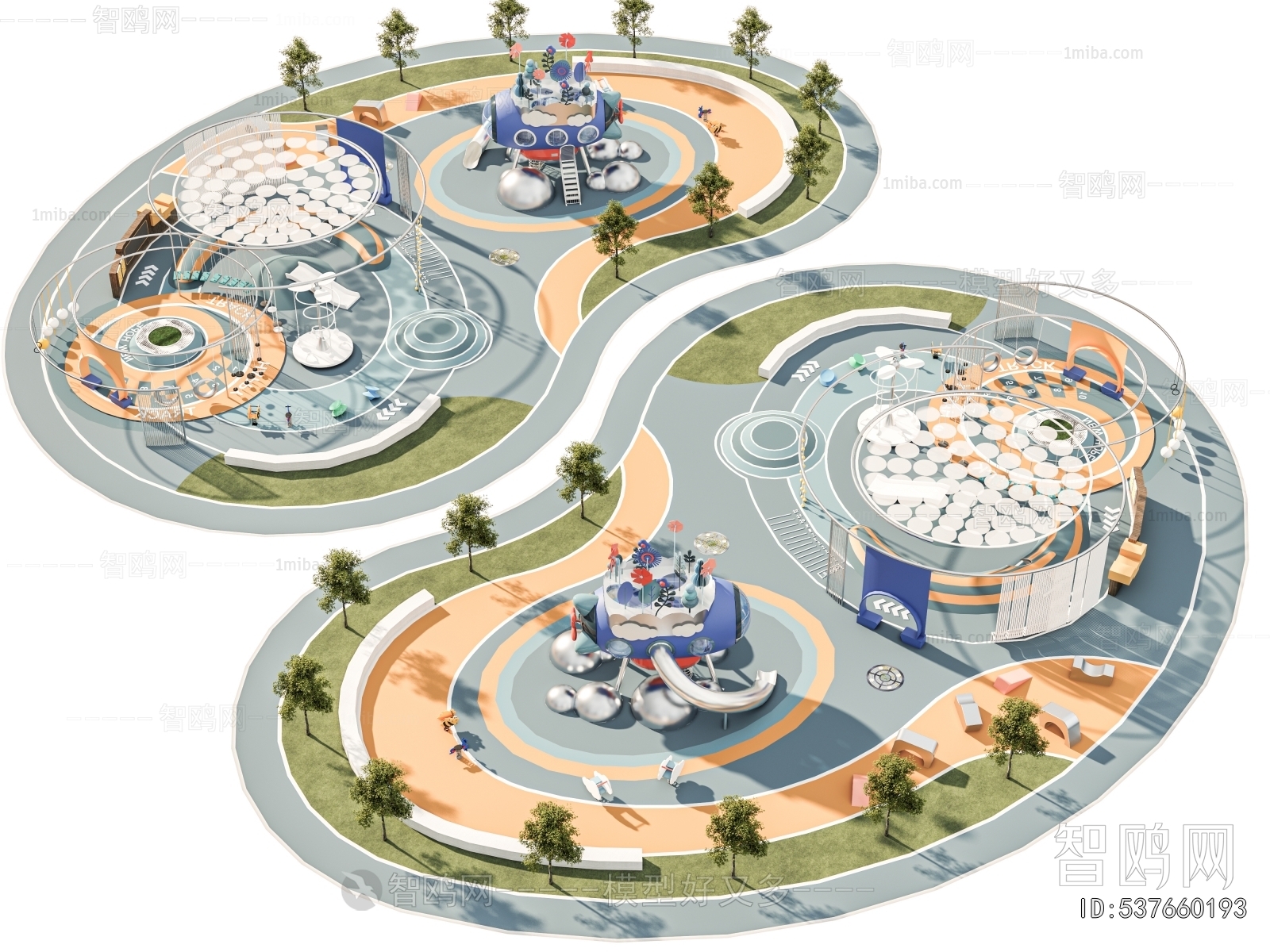 Modern Park Landscape