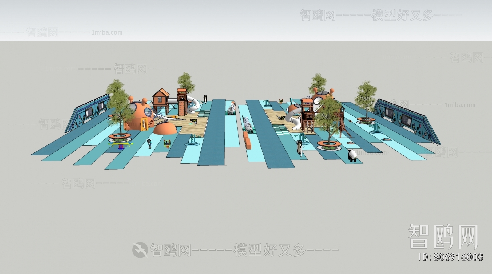 Modern Park Landscape