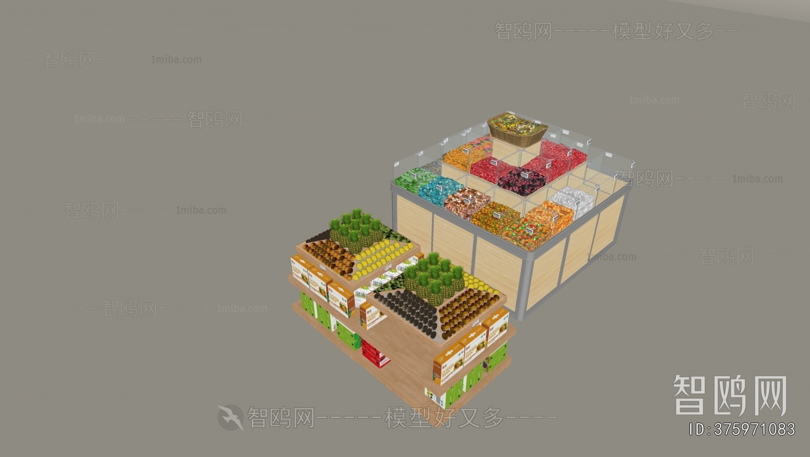 Modern Supermarket Shelf